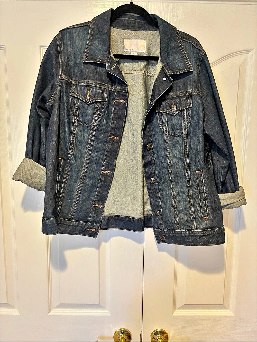 Old Navy Classic Jean Jacket Denim Blue Size XXL
